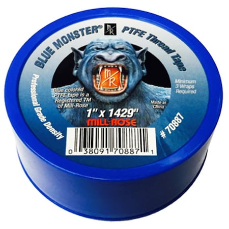 Larsen Supply Co 1 ft. x 1429 in. Monster non-Stick Thread Tape - Blue LA569497